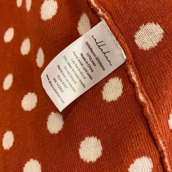 NWT Callahan Olivia Tie Front Polka Dot Sweater - Picture 10 of 10